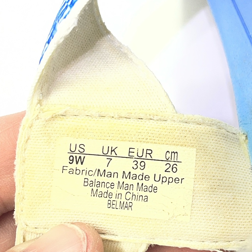 Ryka Blue and White Adjustable Strappy Sandals - Picture 6 of 6